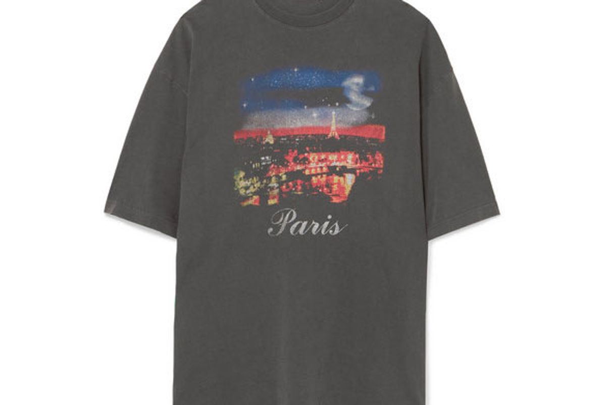 balenciaga oversized printed cotton jersey tshirt