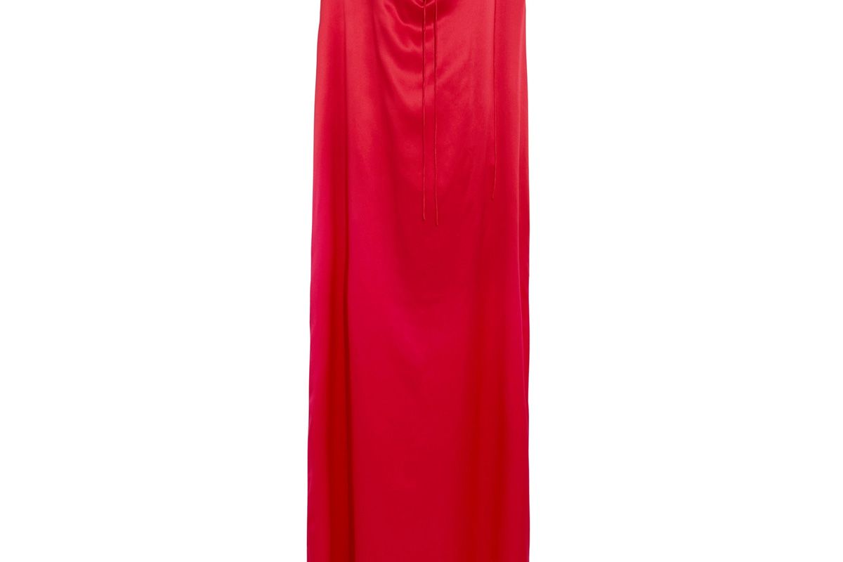Silk-Satin Maxi Gown
