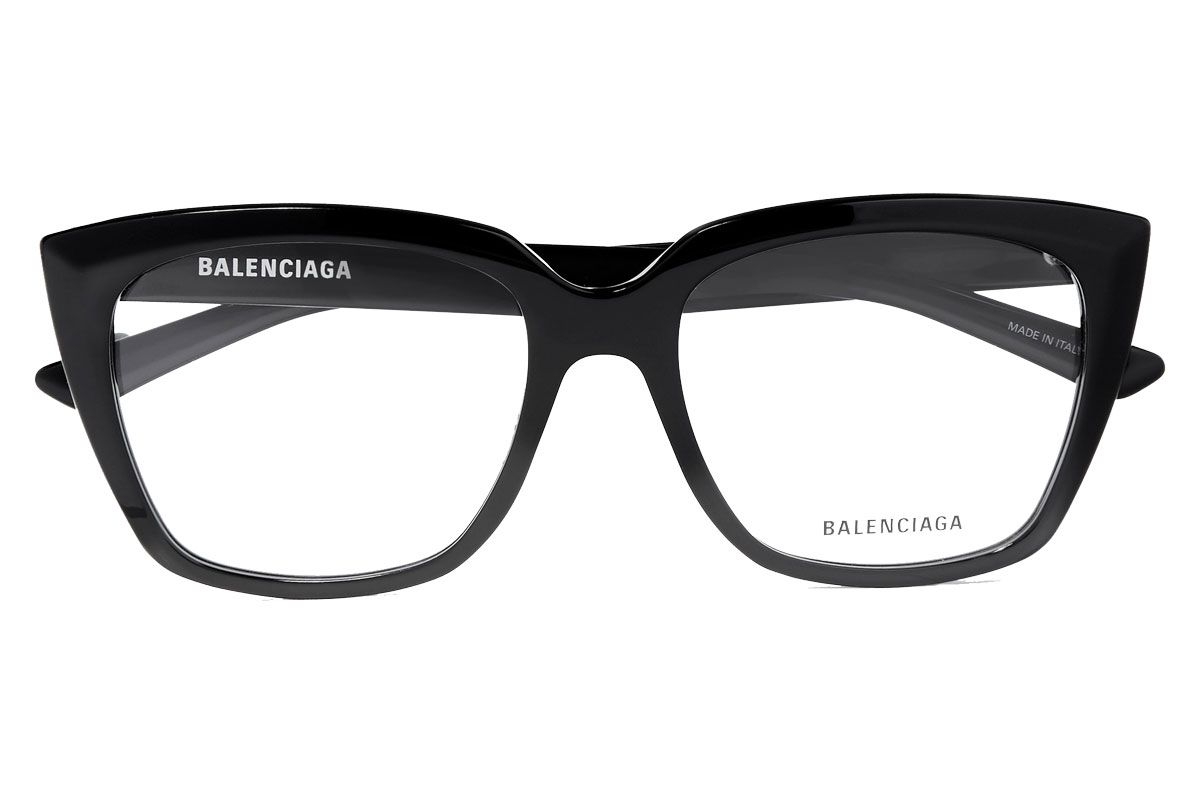 balenciaga tip oversized cat eye acetate optical glasses