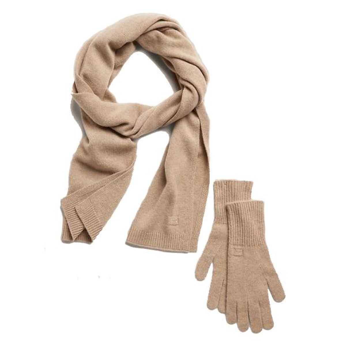 banana republic cashmere scarf and glove set