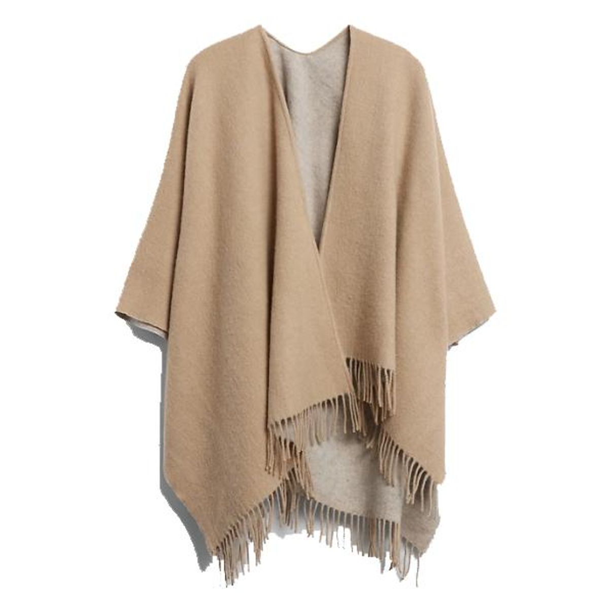 banana republic reversible wool blend poncho