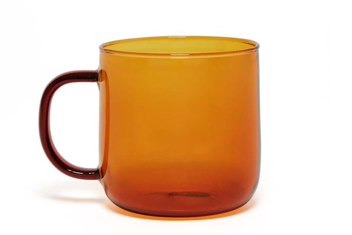 bando borosilicate mug amber