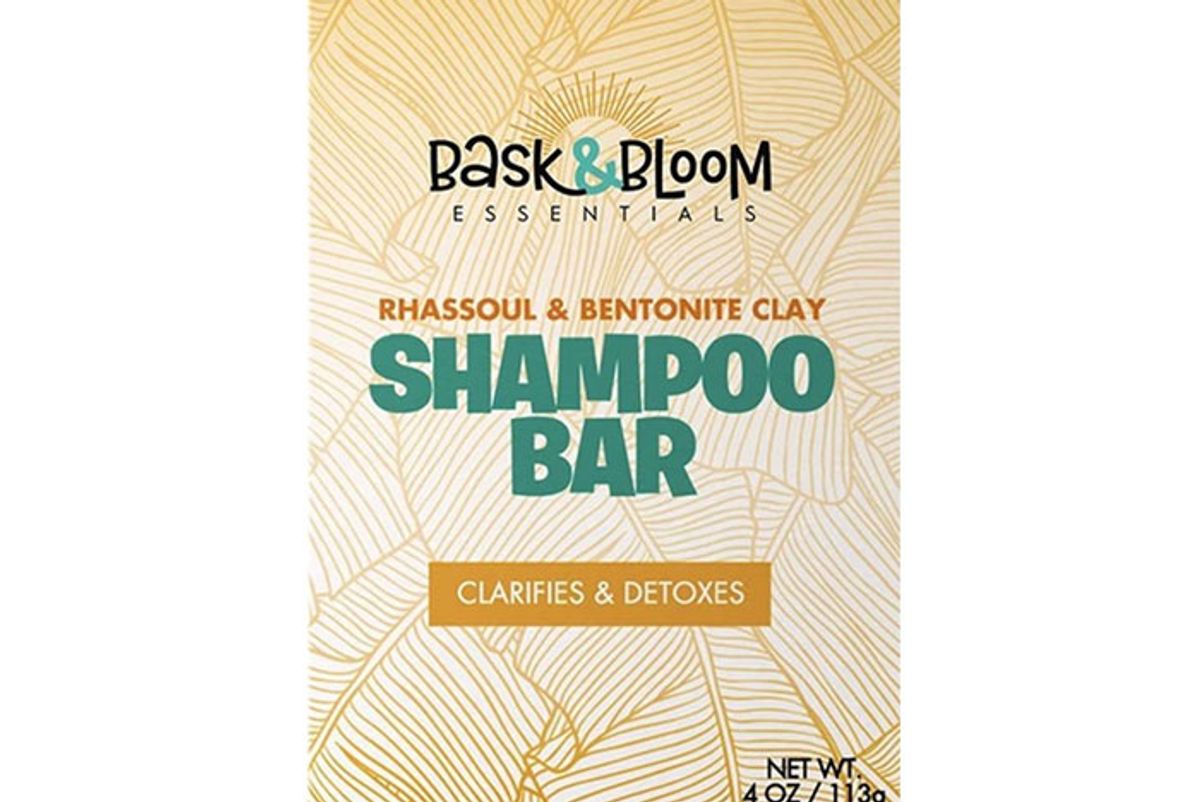 bask bloom essentials rhassoul bentonite clay shampoo bar
