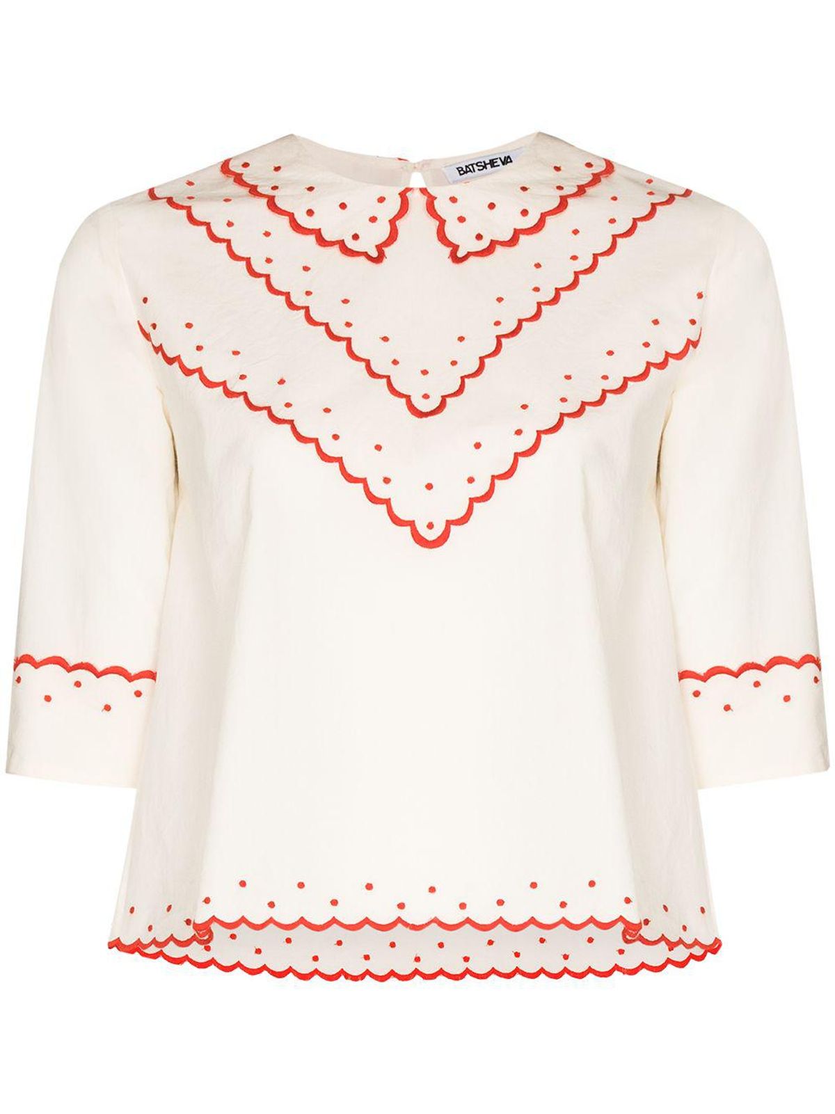 batsheva collar blouse