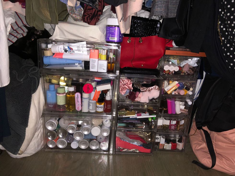 beauty editors product storage