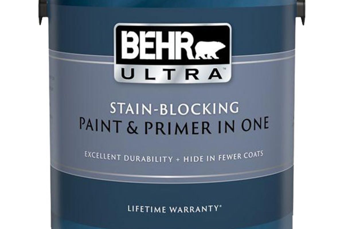 behr ultra 1 gal ultra pure white satin enamel interior paint and primer in one