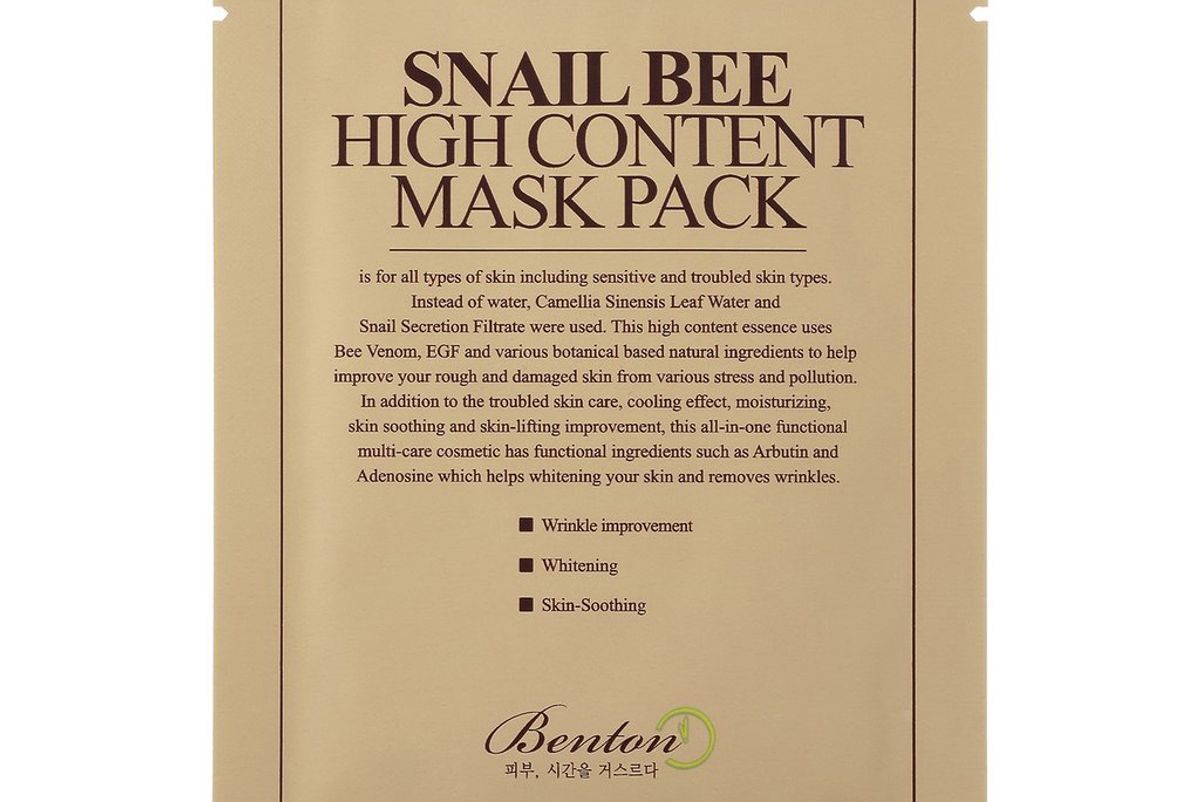 benton snail bee high content mask