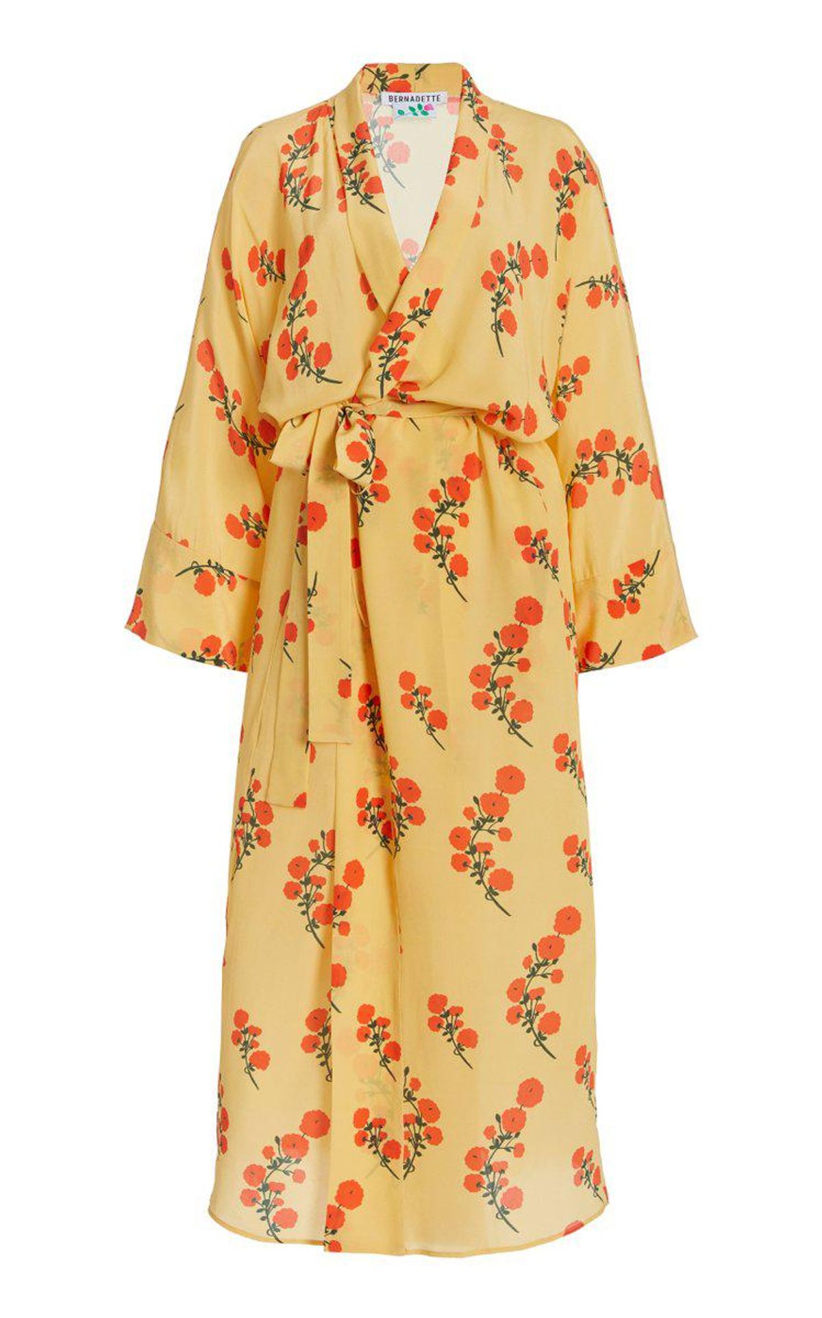 bernadette antwerp peignoir floral silk kimono