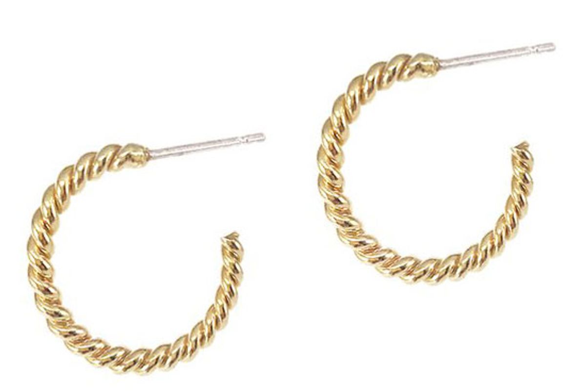 biko helix hoops small gold