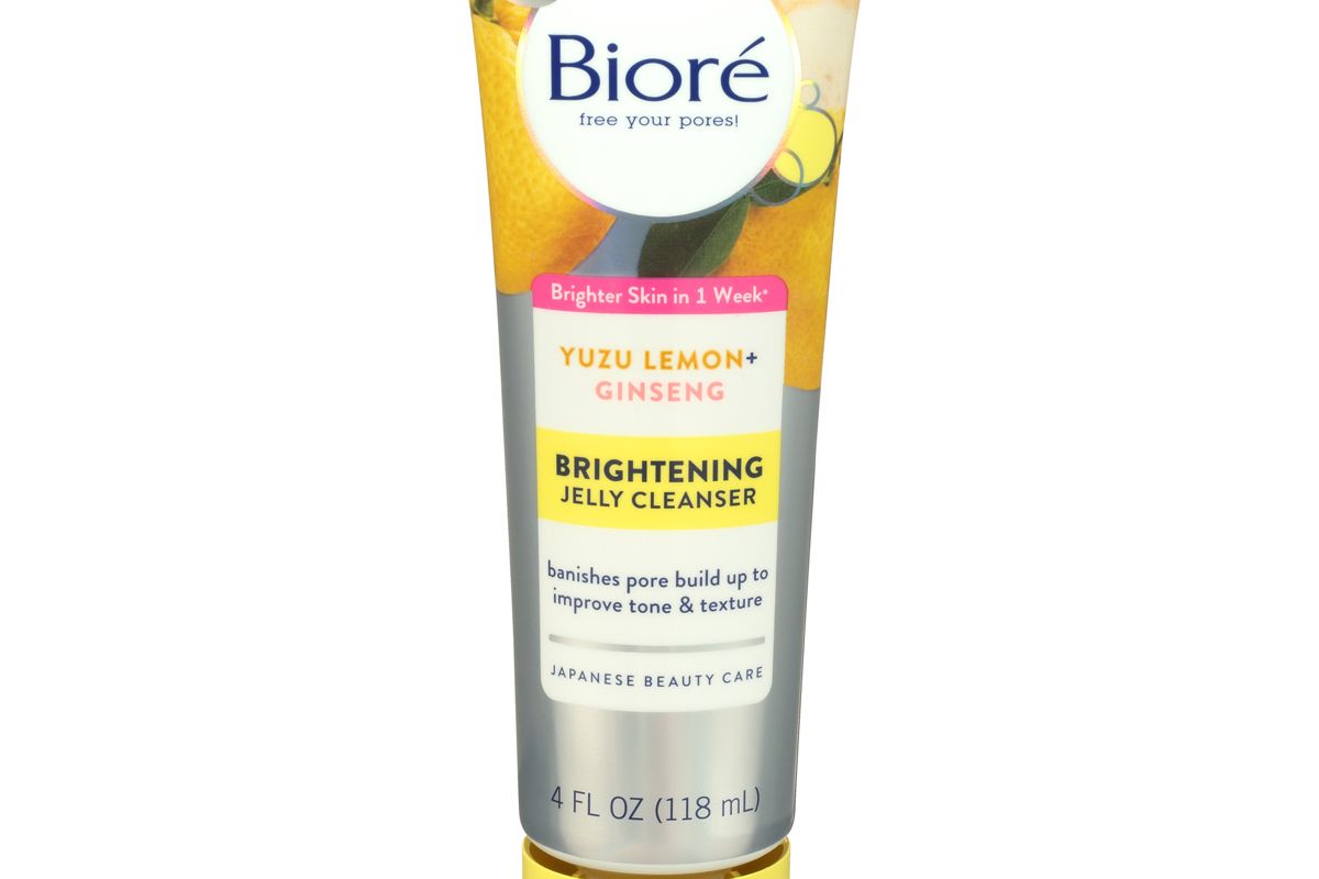 biore yuzu lemon ginseng brightening jelly cleanser