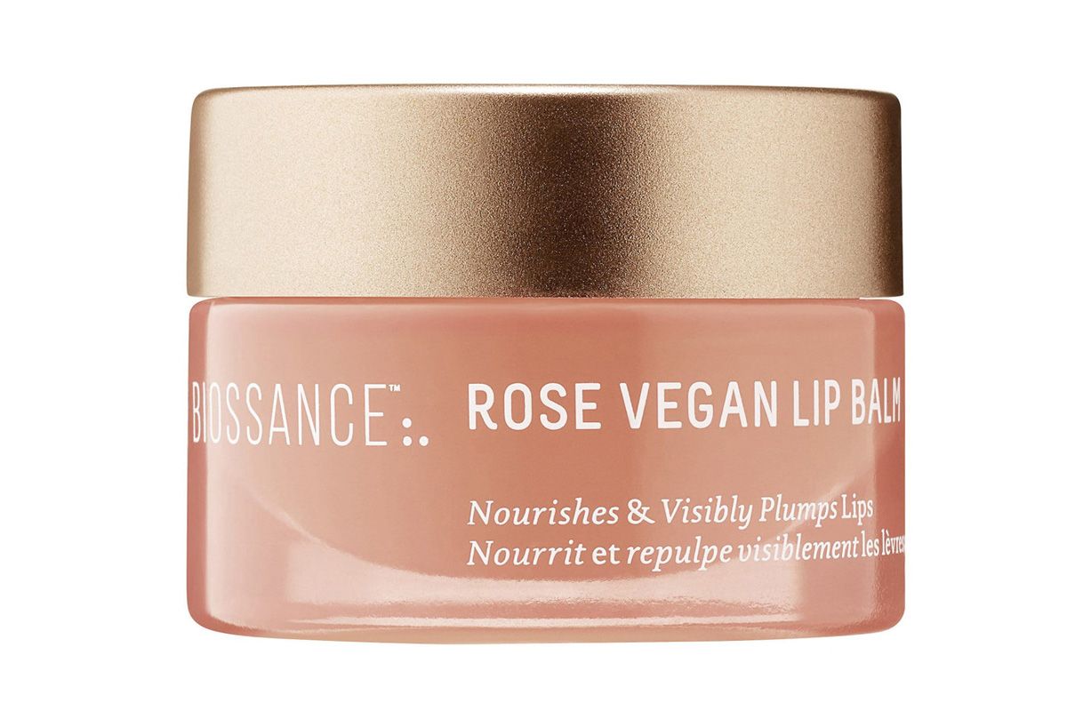 biossance squalane rose vegan lip balm