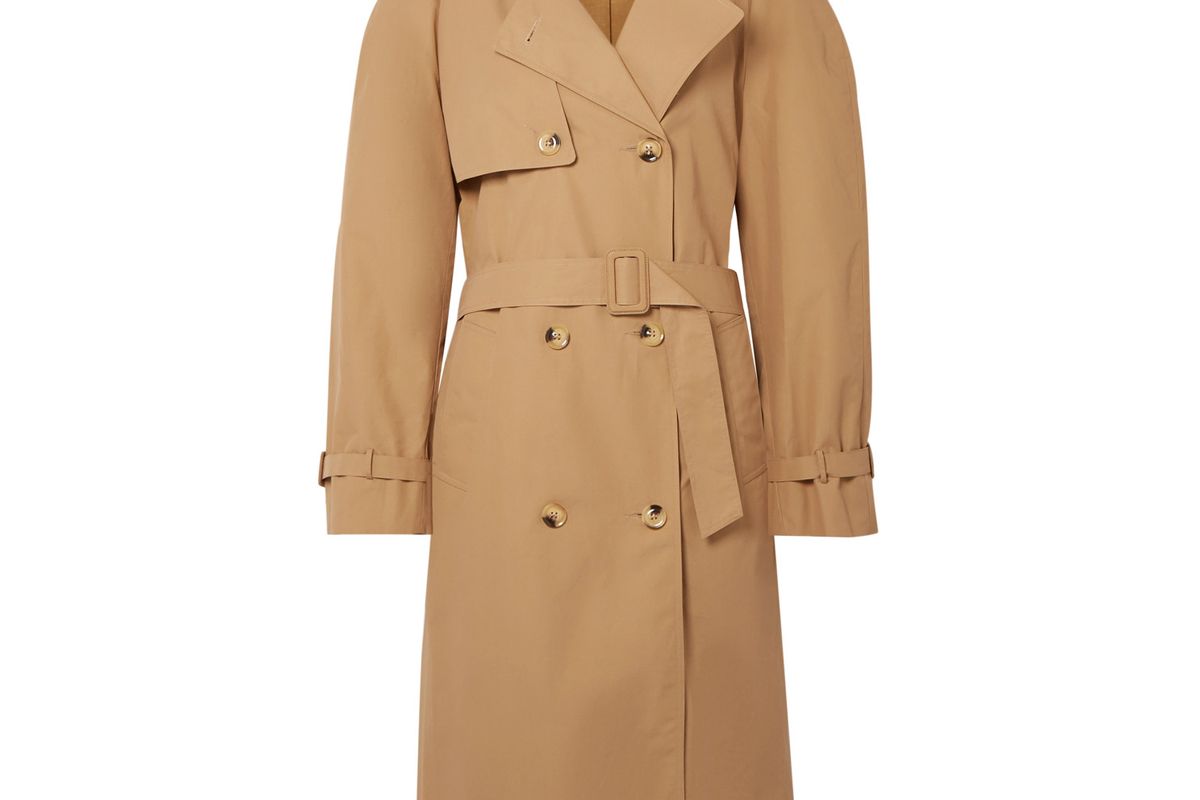 bite studios organic cotton garbardine trench coat