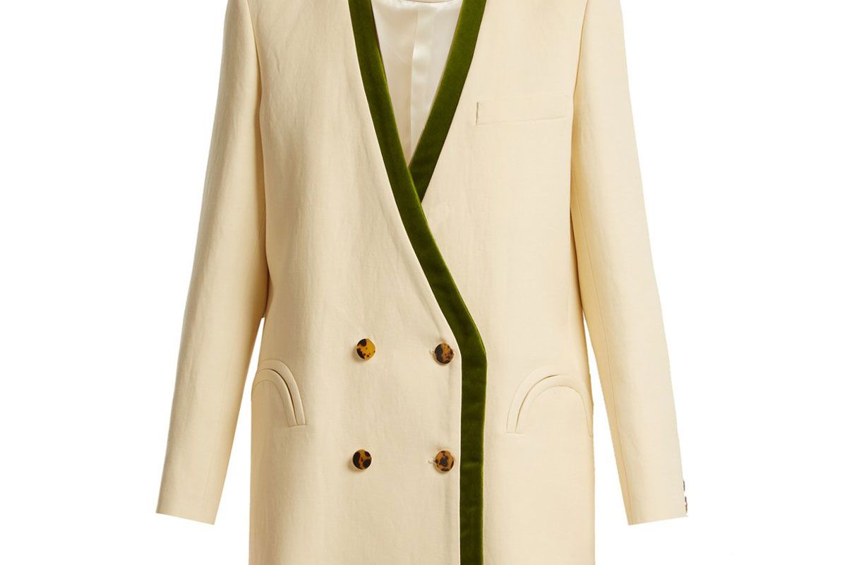 blaze milano savannah sunset silk and linen blend blazer
