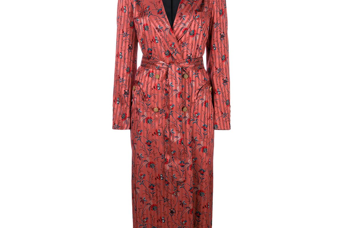 blaze milano silk double breasted blazer dress