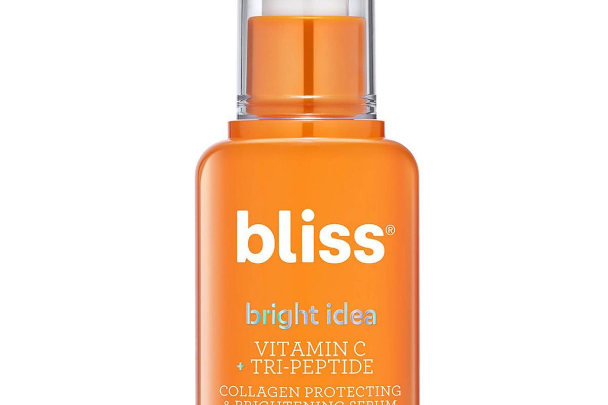 bliss bright idea vitamin c plus tri peptide collagen protecting and brightening serum