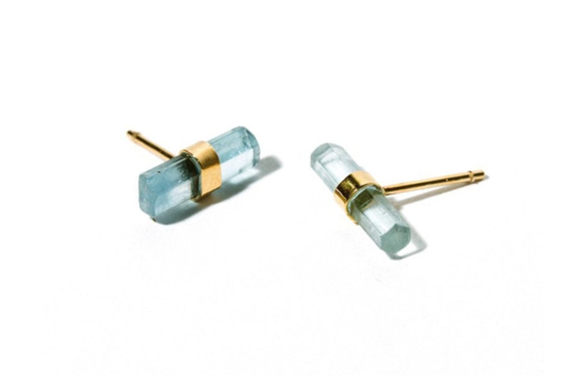 bltn crystal bar single stud earring