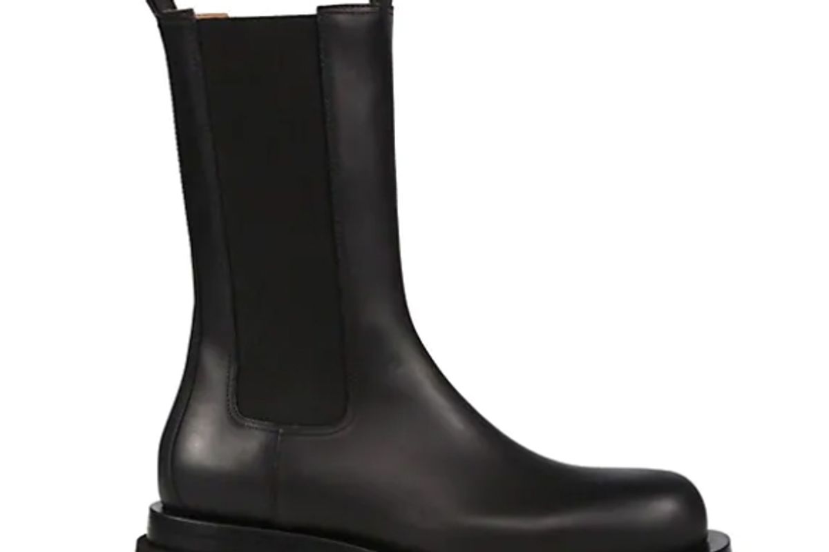 bottega veenta bv lug leather chelsea boots