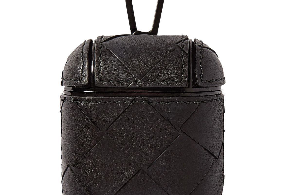 bottega veneta intrecciato leather airpods case