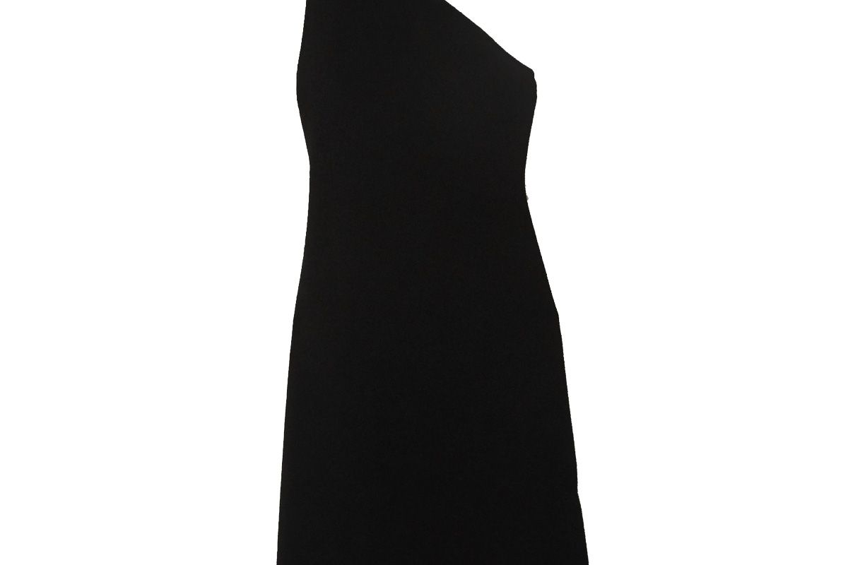 bottega veneta one shoulder stretch knit midi dress