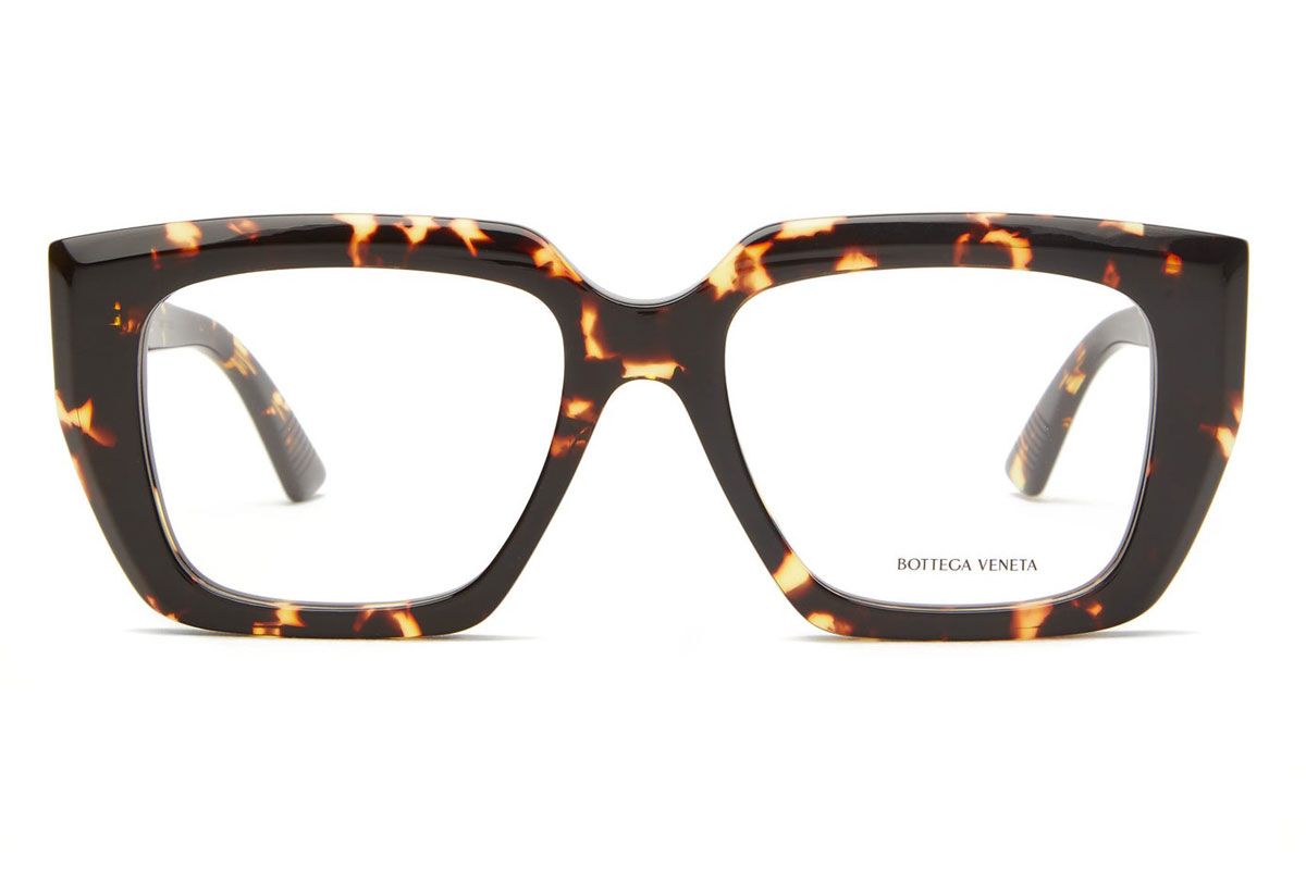 bottega veneta square tortoiseshell acetate glasses