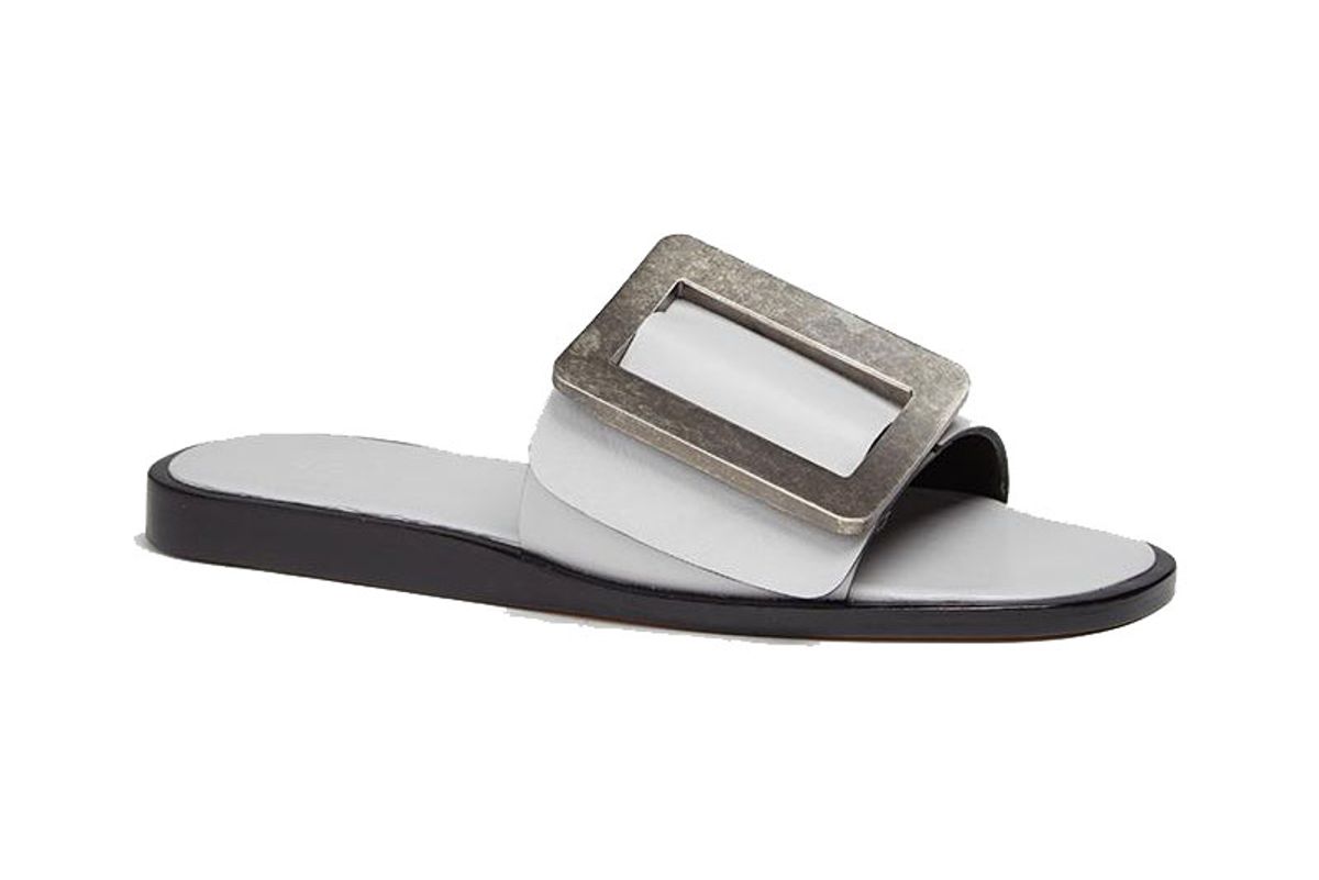 boyy leather slide sandals