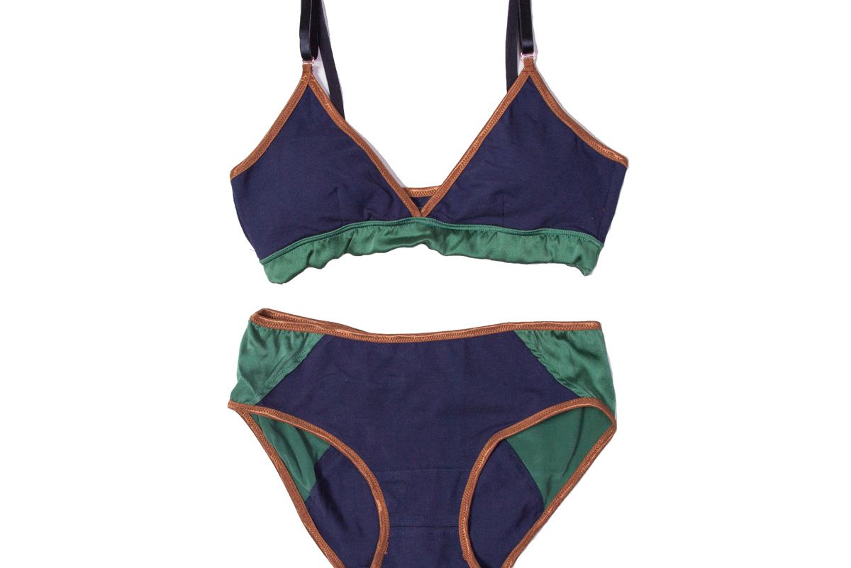 brook there midnight and emerald alchemy lingerie set