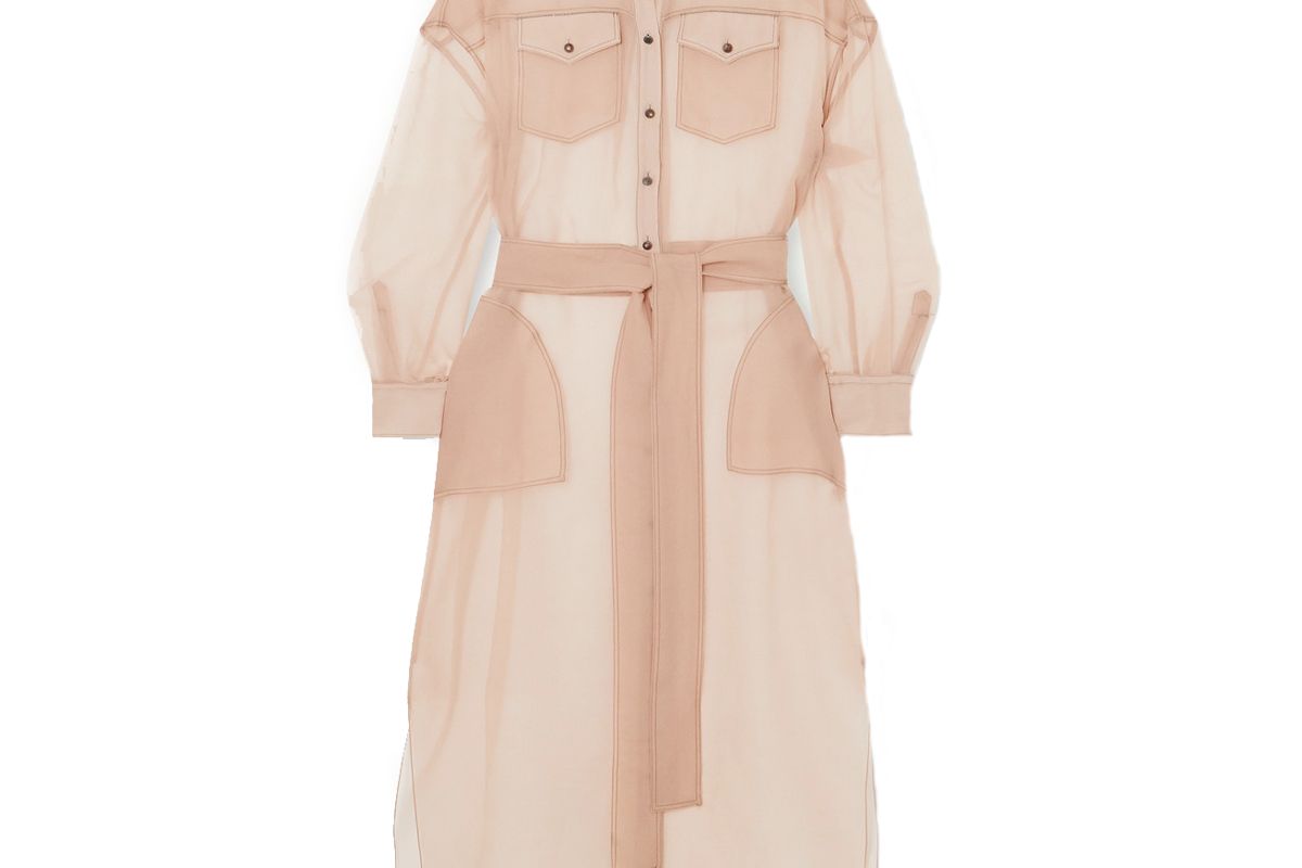 brunello cucinelli bead embellished silk chiffon shirt dress