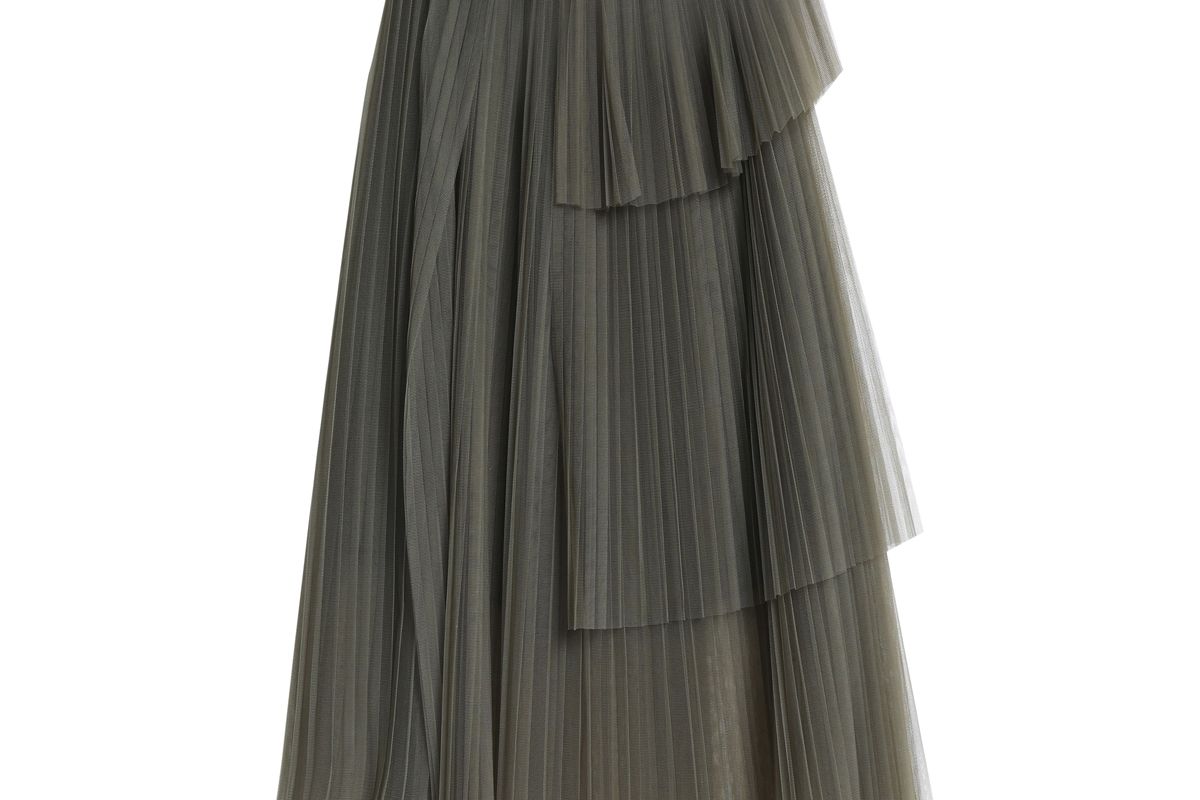 brunello cucinello layered pleated tulle skirt