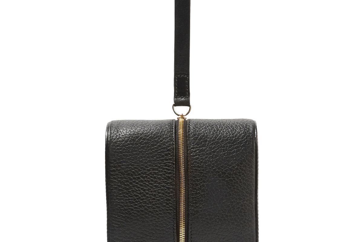 Doppler Medium Textured-Leather Clutch