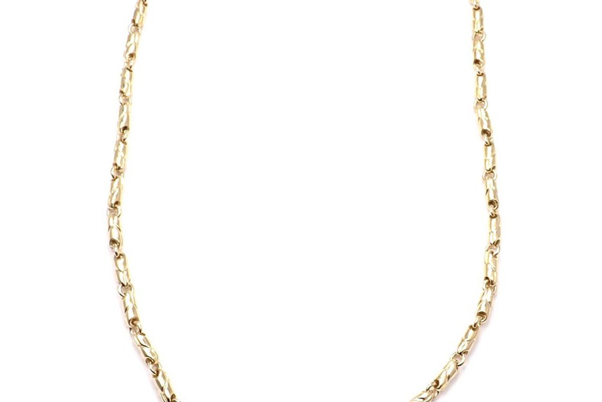 bulgari link yellow gold chain necklace