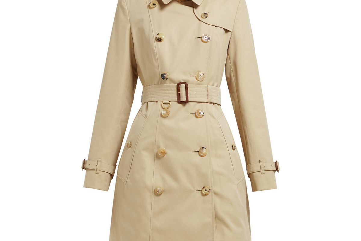 burberry chelsea heritage cotton gabardine trench coat