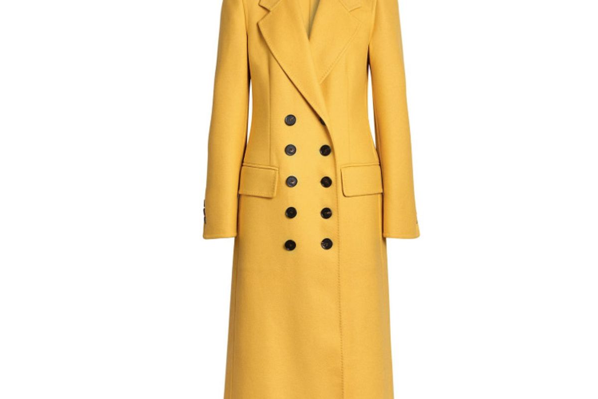 burberry double breasted cashmere tailored coat
