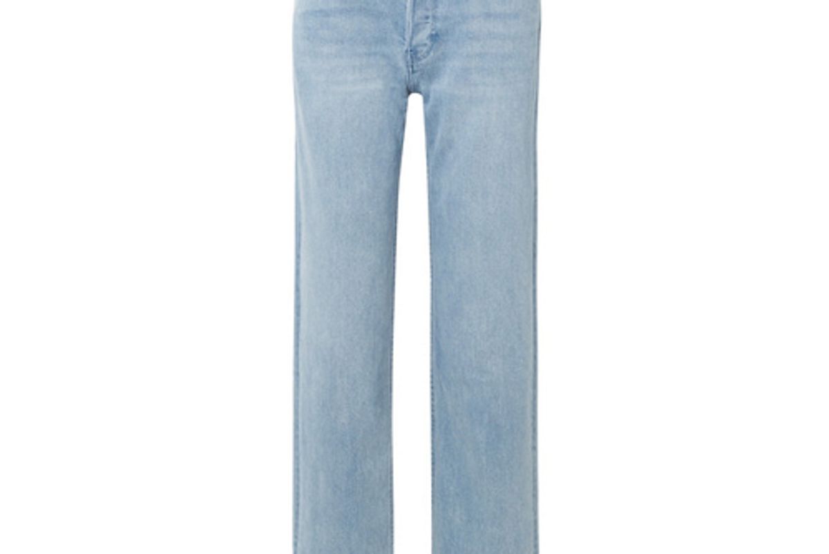 burberry high rise straight leg jeans