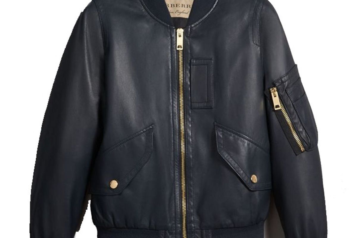 Lightweight Lambskin Bomber Jacket