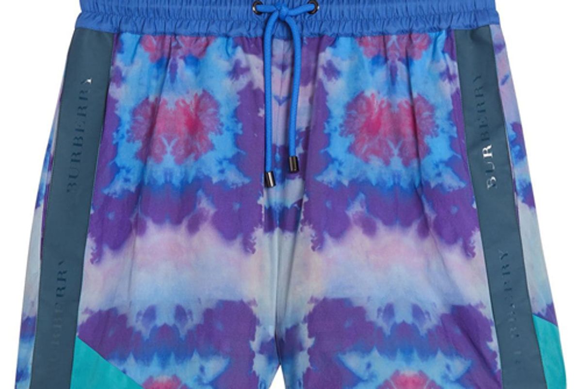 burberry tie dye shorts