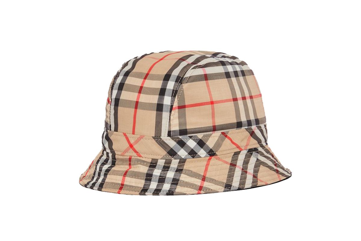 burberry vintage check bucket hat
