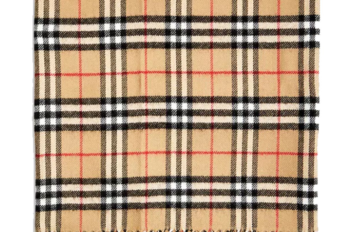 burberry vintage check wool wrap