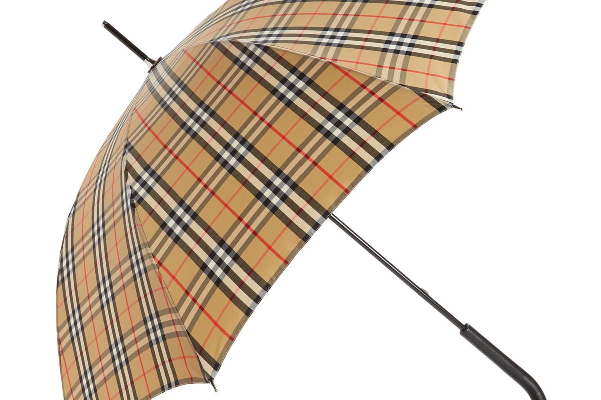 burberry walking check umbrella
