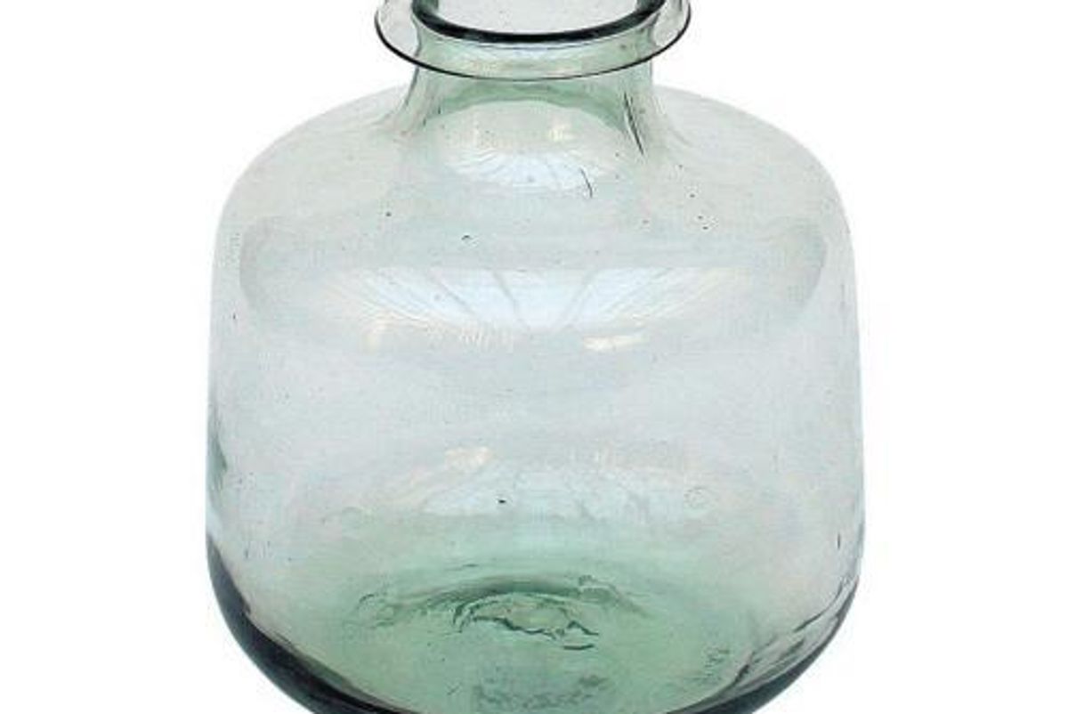 burro recycled classic glass vase