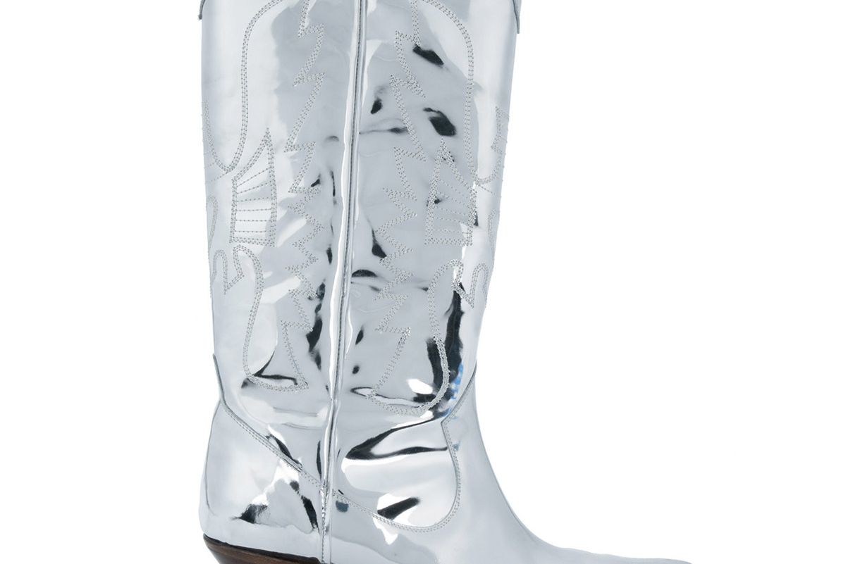 buttero elise mirrored western boots