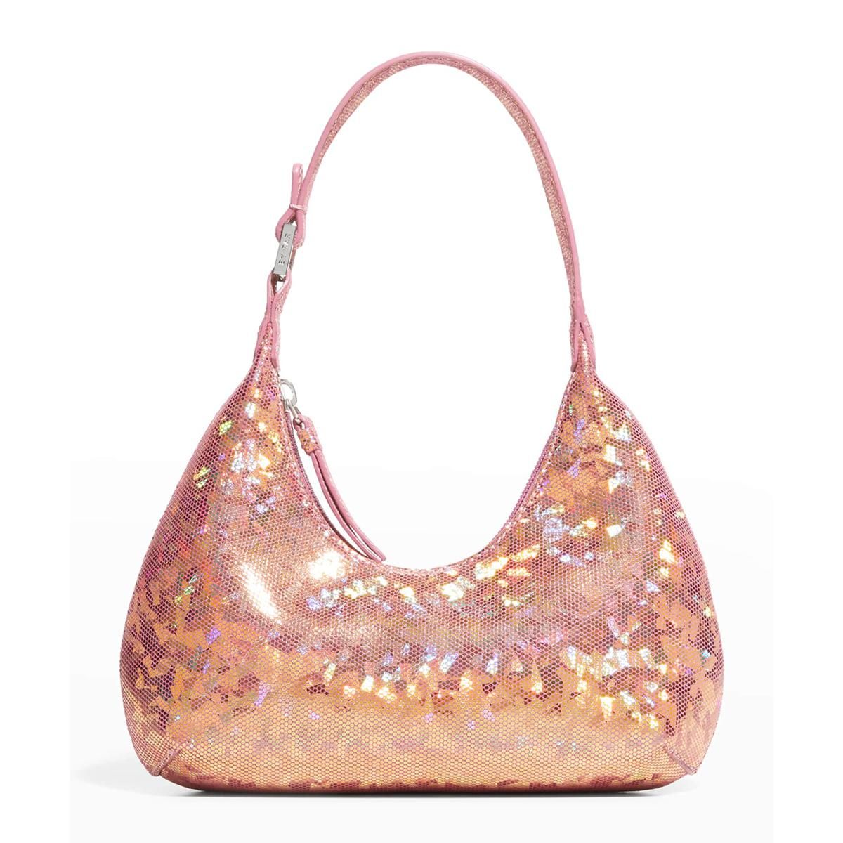 by far baby amber holographic shoulder bag