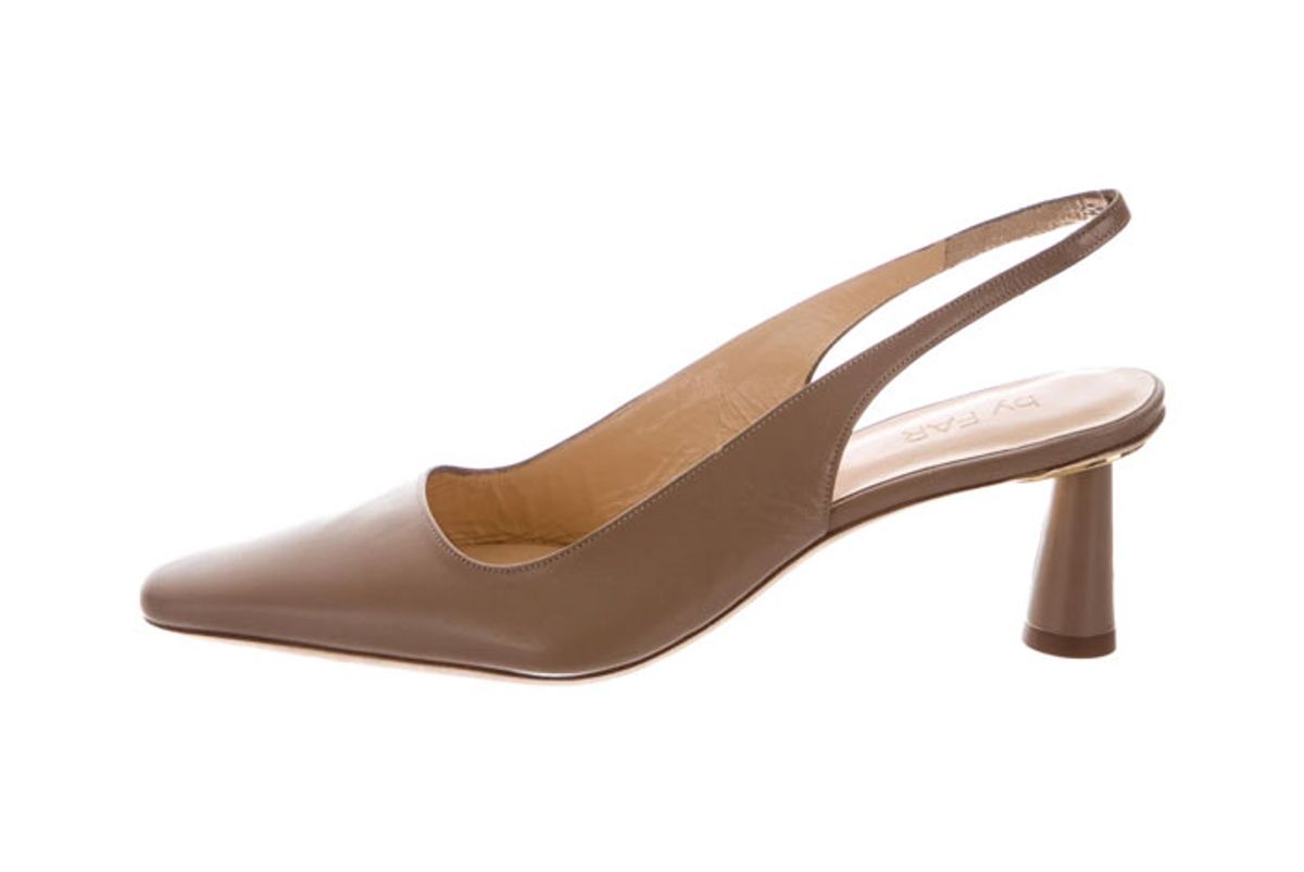 by far leather slingback pumps