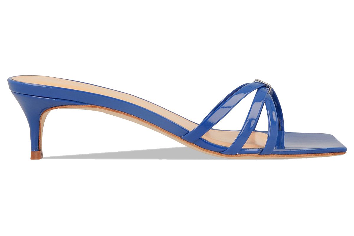 by far libra blue patent leather sandals