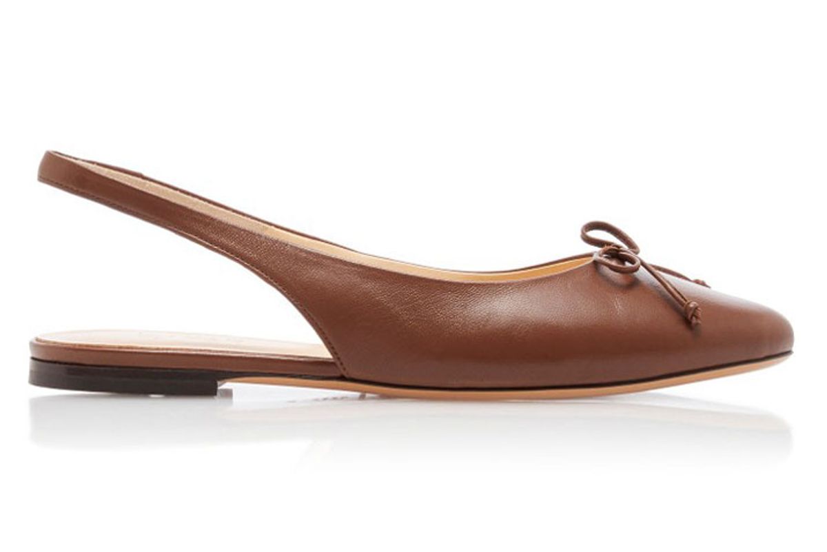 by far toni leather slingback flats