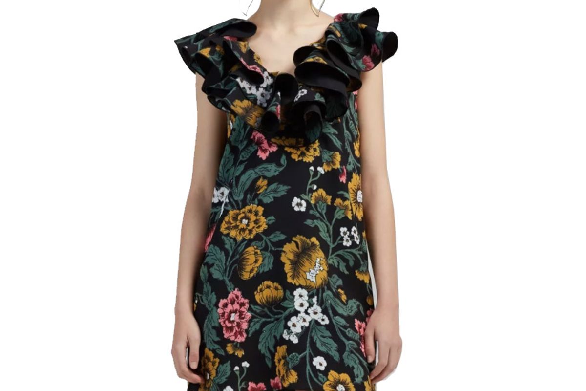 c/meo collective immerse mini dress black floral
