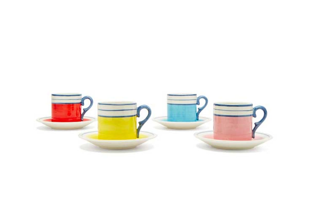 cabana magazine x carolina herrera cristina set of four cups