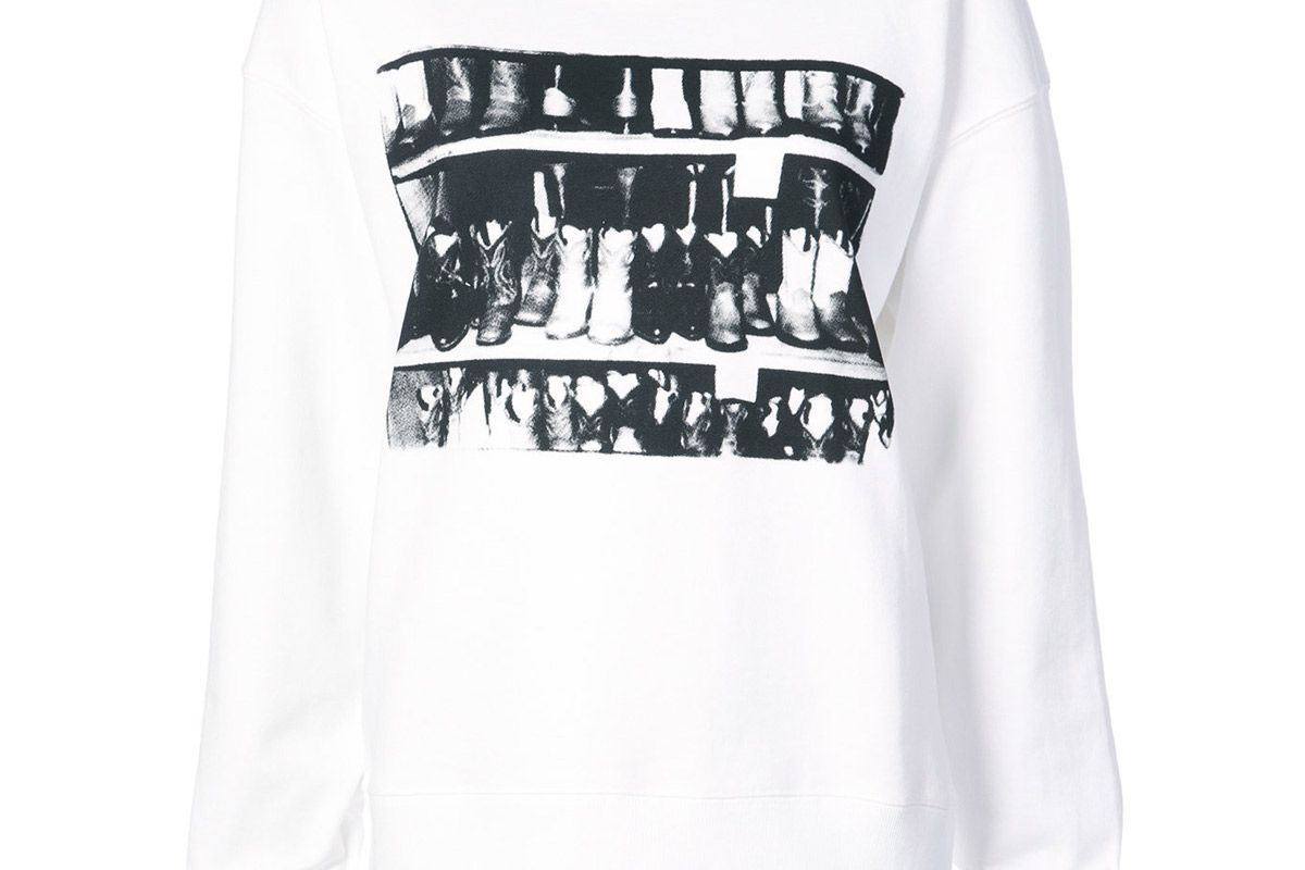 calvin klein 205w39nyc cowboy boots sweatshirt