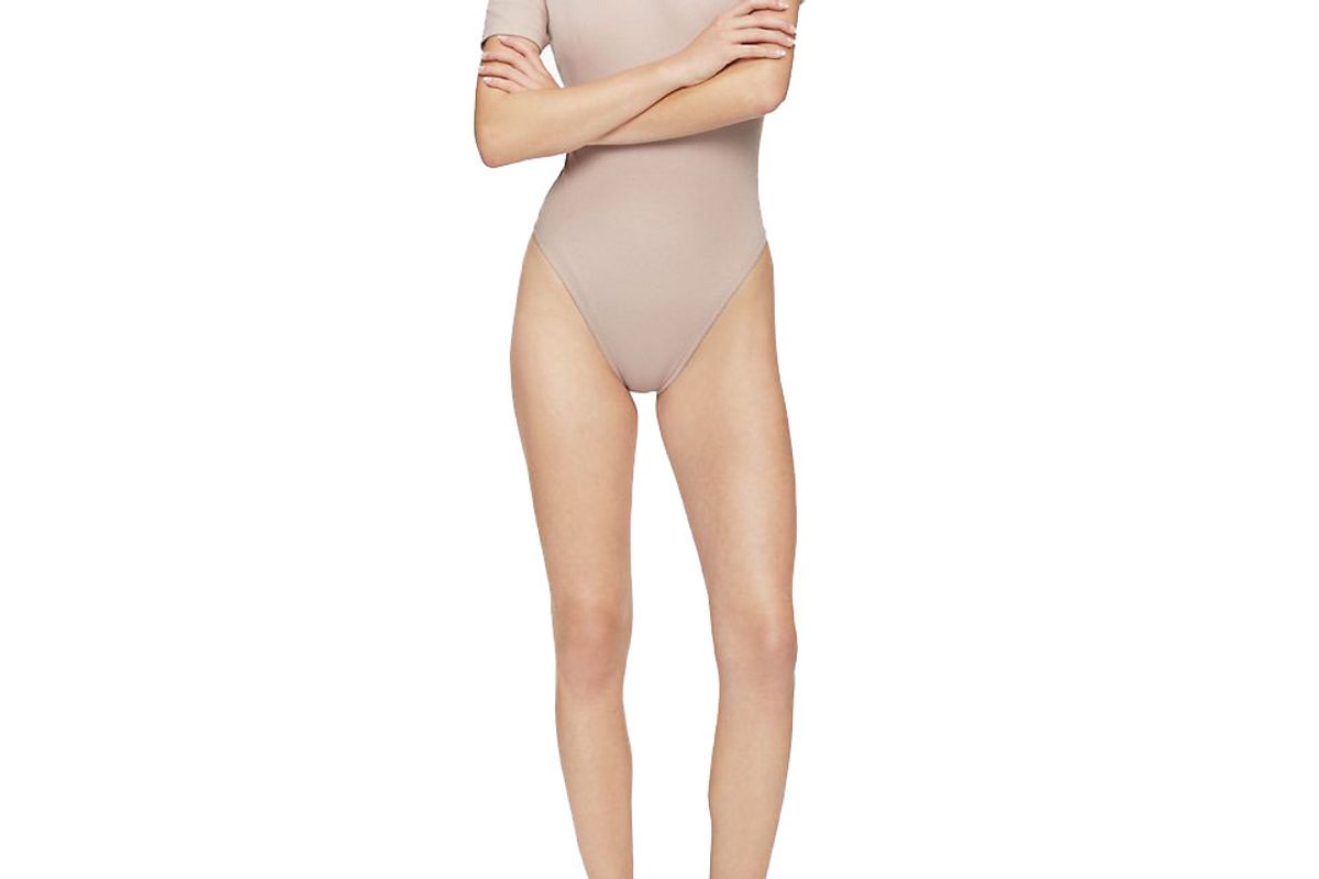 calvin klein homehugger logo patch bodysuit