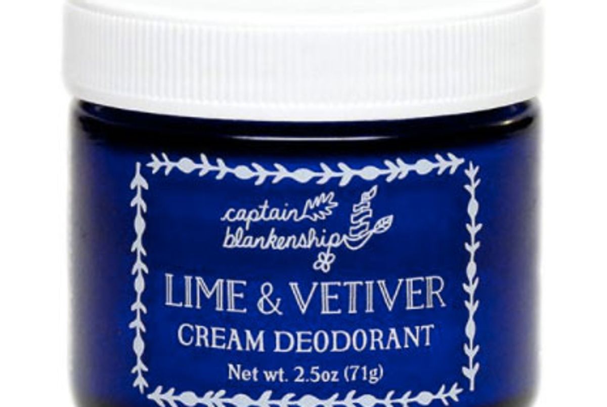 captain blankenship lime and vetiver cream deodorant