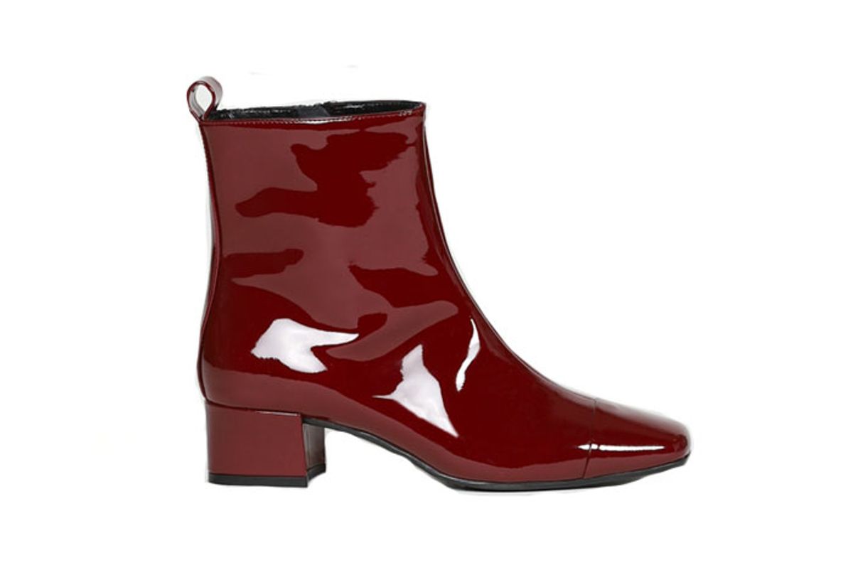 carel estime patent leather ankle boots